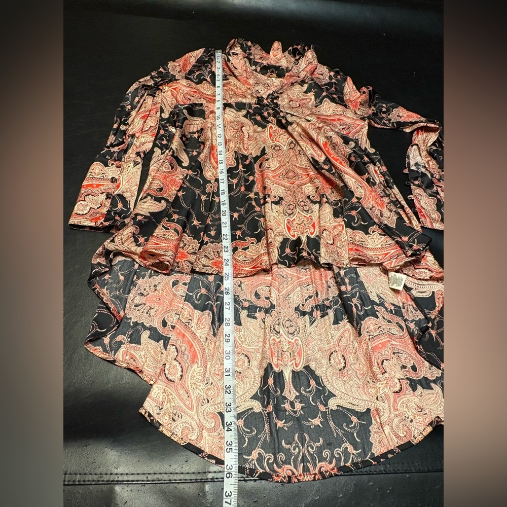Free People Field of Butterflies Tunic Top XSmall (oversized) - Picture 11 of 15